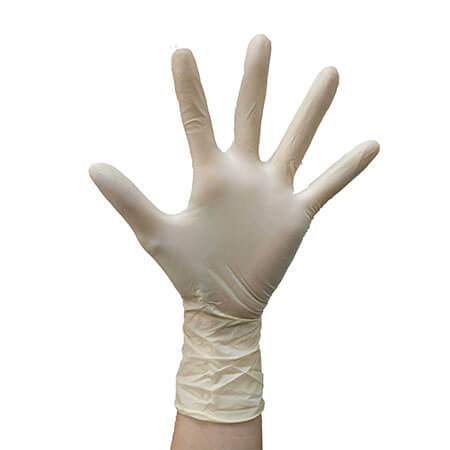 Ръкавици за изследване на латекс без прах - PT-010